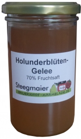 Holunderbl�ten-Fruchtsaftaufstrich, 70% Fruchtsaft, fruchtiger Brotaufstrich, Inhalt: 270g