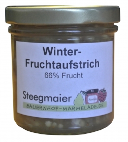 Winter-Fruchtaufstrich, 66% Frucht, fruchtiger Brotaufstrich, Inhalt: 260g