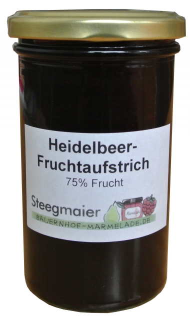 Bauernhof-Marmelde Heidelbeer-Marmelade kaufen - Bauernhof Marmelade